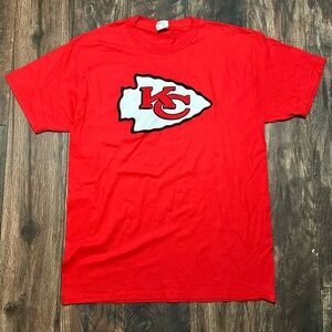 Kansas City Chiefs unisex crewneck red top with graphics size medium